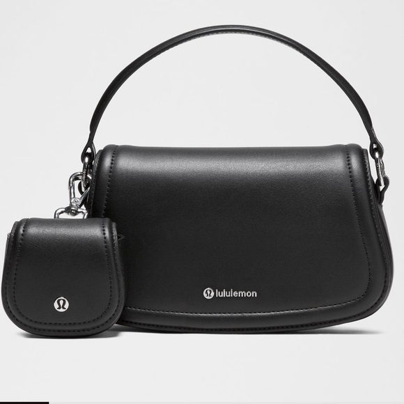 lululemon athletica Handbags - Lululemon Leather Alternative Mini Bag 1.2L in Black